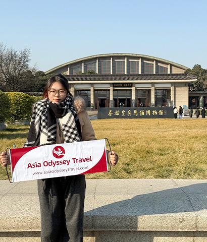 Wendy Asia Odyssey Travel at Terracotta Warriors Museum, Xi'an