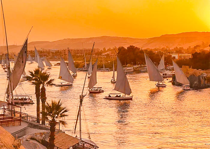 Felucca in Aswan, Egypt