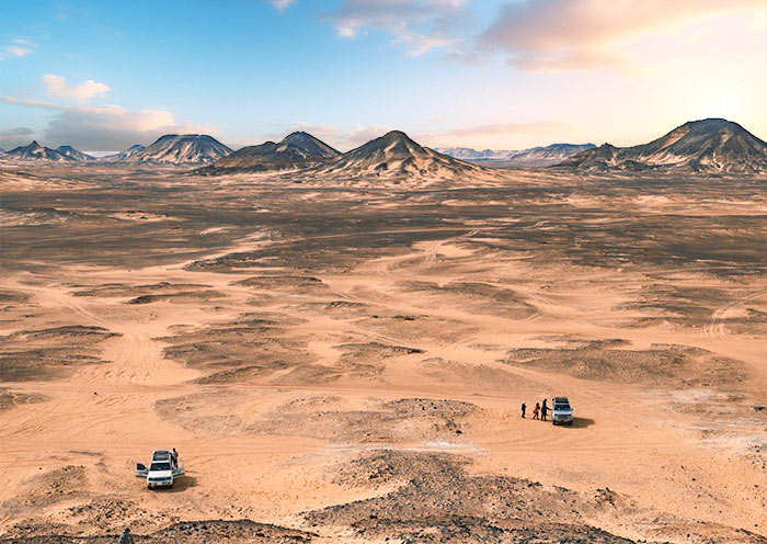 Black Desert, Western Desert Oasis, Egypt Black Desert, Western Desert Oasis, Egypt