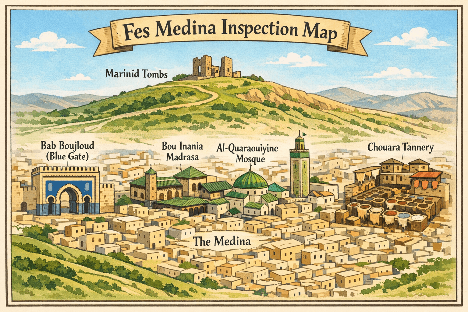 Check Our Fes Medina Inspection Map