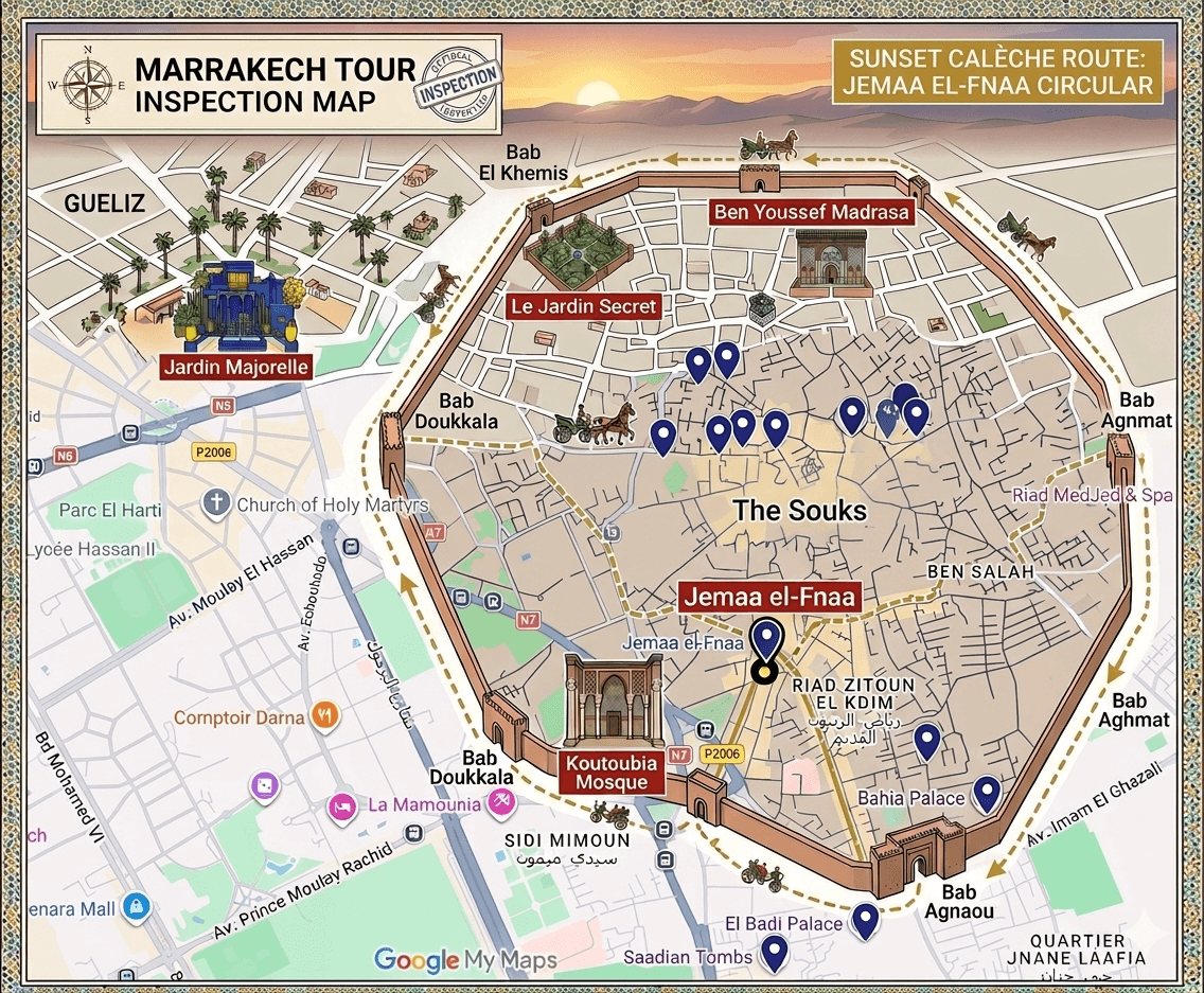 Check Our Fes Medina Inspection Map