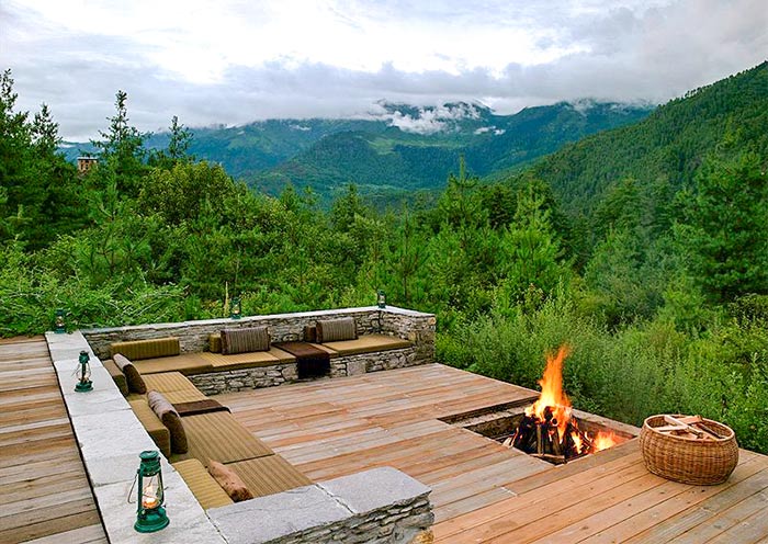 Amankora Paro Bon Fire, Bhutan Amankora Paro Bon Fire, Bhutan