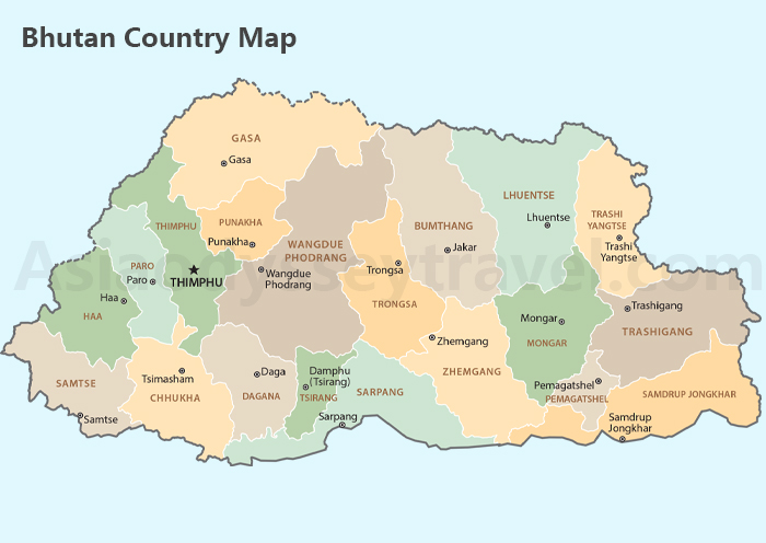 Bhutan Map: Maps of Bhutan (Updated in 2024)