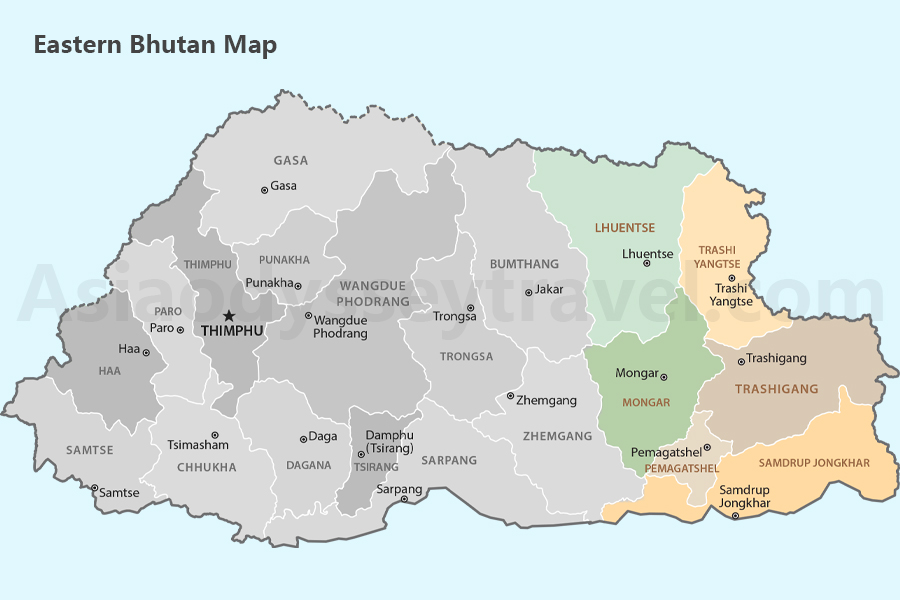 Bhutan Location Map Where is Bhutan on a Map?