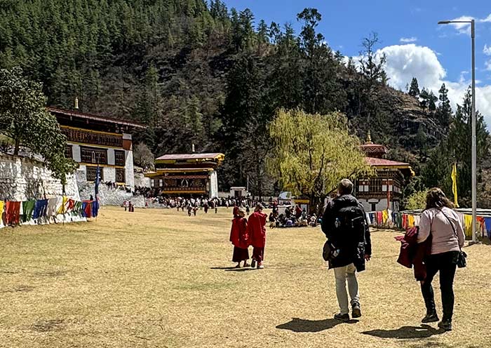 Way to Paro Dzong Festival Grounds, Bhutan