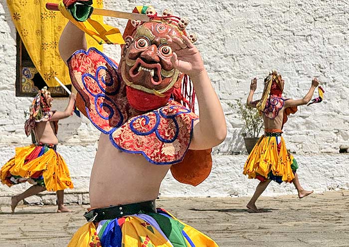 Cham Mask Dance in Paro Tshechu Festival