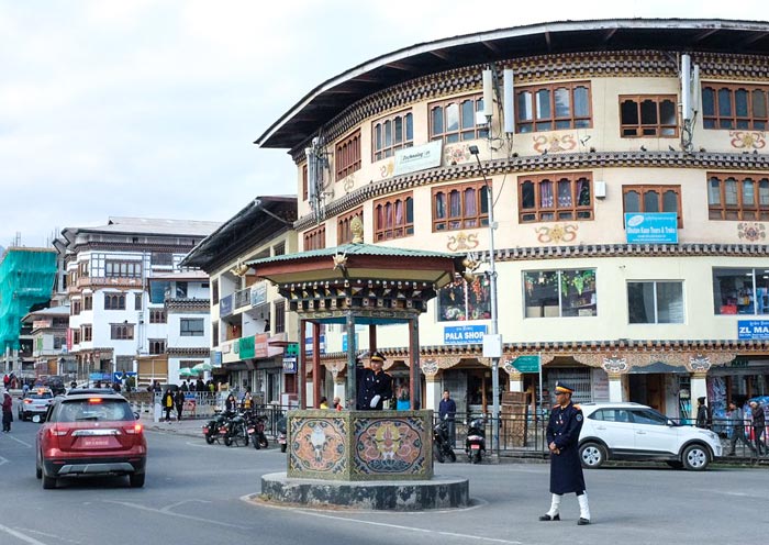 Thimphu has no traffic Lights Thimphu has no traffic Lights