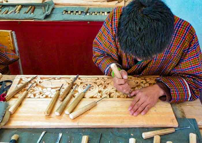 Bhutan Wood Carving Bhutan Wood Carving