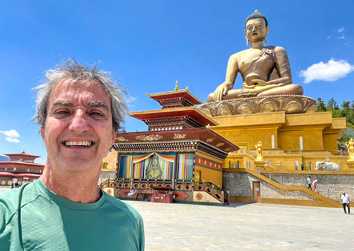 Happiness is visiting Buddha Point, Bhutan Happiness is visiting Buddha Point, Bhutan