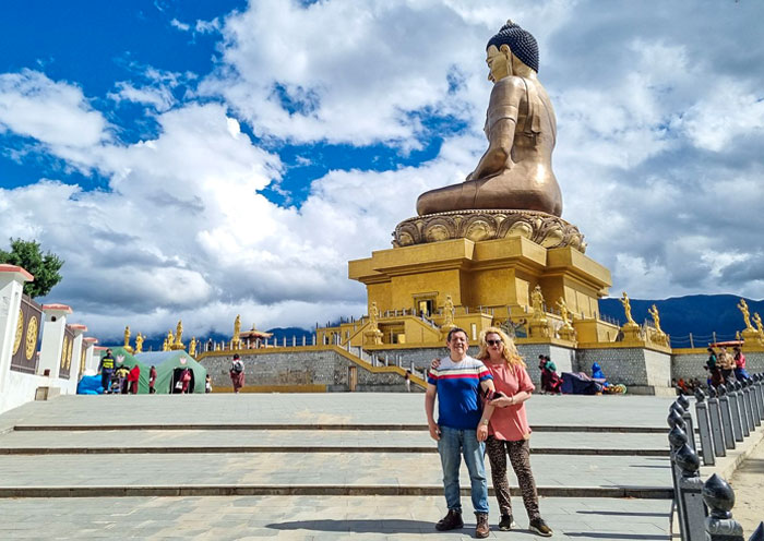 Happiness is visiting Buddha Point, Bhutan