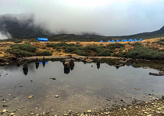 Campsite condition during Druk Path Trek