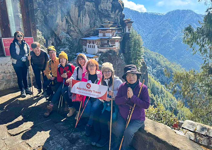 AOT Guests at Tiger's Nest, Bhutan
