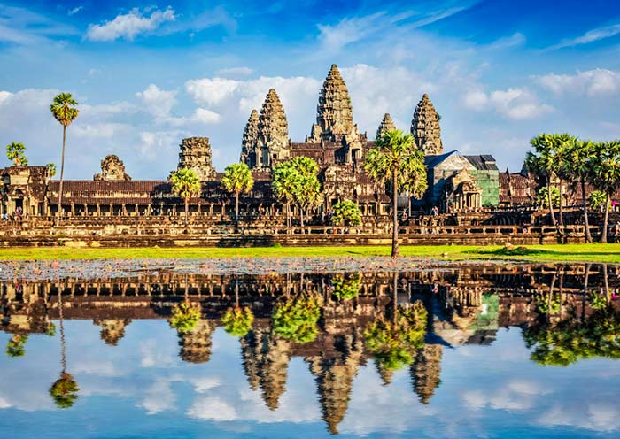 Tranquil Reflections of Angkor Wat