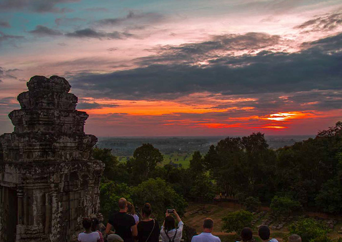 Sunset at Phnom Bakhen