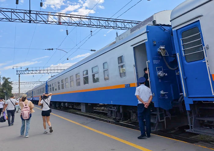 Almaty to Tashkent cross-border train