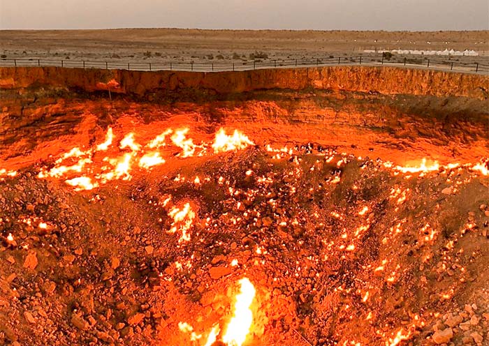 Turkmenistan Tours to Darvaza Gas Crater