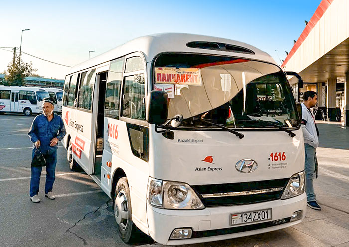 Dushanbe to Penjikent Bus
