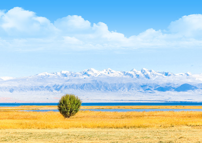 Issyk-Kul Lake in Autumn