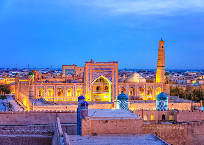 Khiva Old City at Night