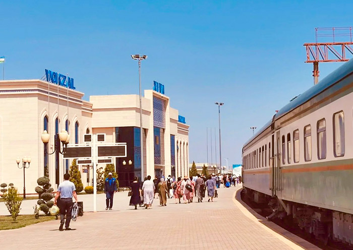 Khiva Railway Station in Uzbekistan