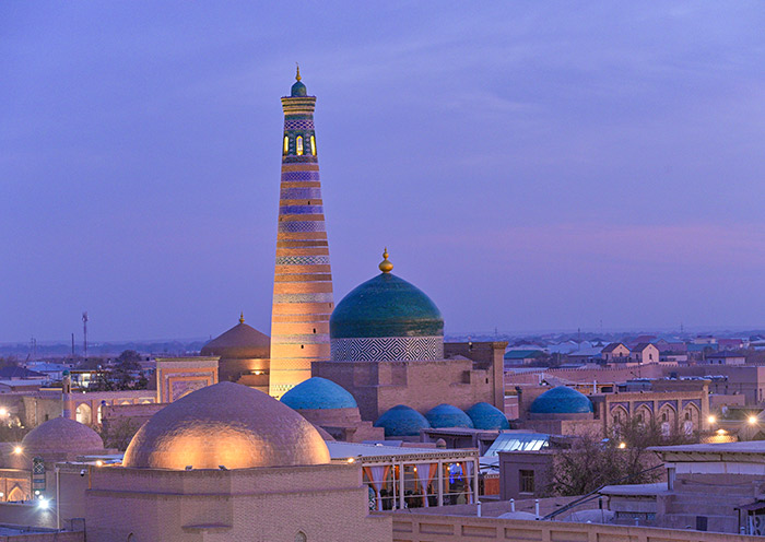 Khiva Old City at Sunset
