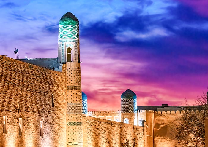 Khiva Old City at Sunset