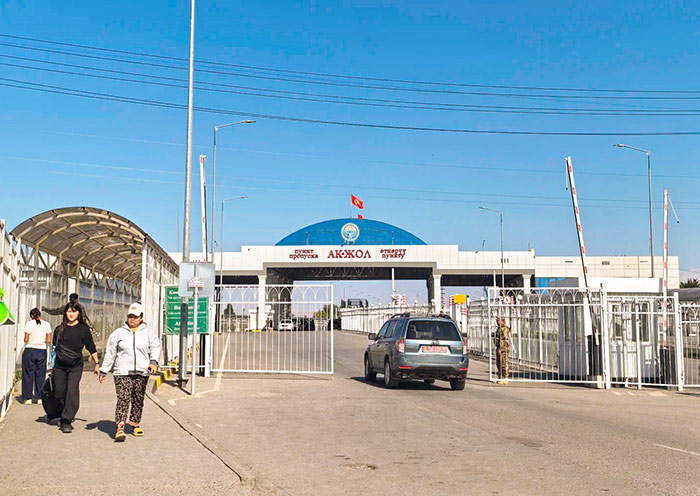 Korday Border between Kazakhstan and Kyrgyzstan