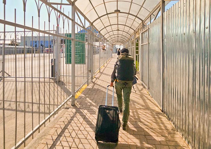 Korday Border between Kazakhstan and Kyrgyzstan