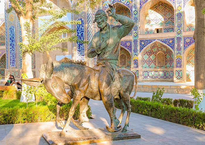 Afandi Statue of Lyabi Hauz Ensemble, Bukhara Afandi Statue of Lyabi Hauz Ensemble, Bukhara