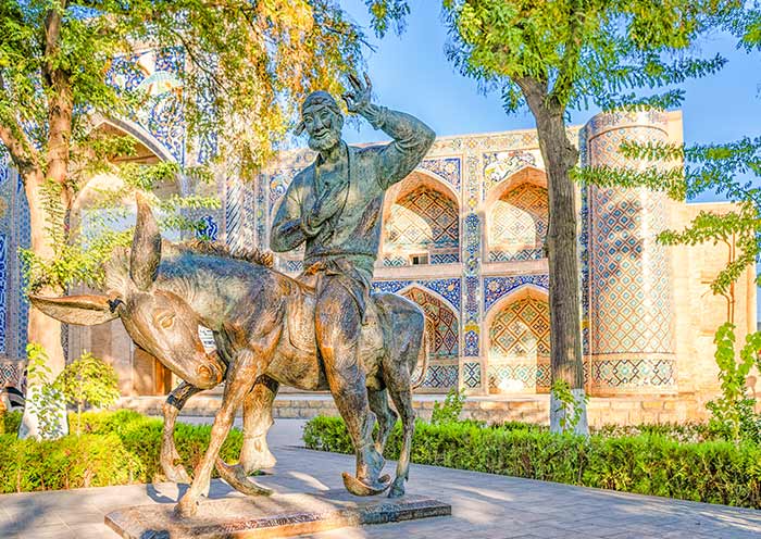 Afandi Statue of Lyabi Hauz Ensemble, Bukhara
