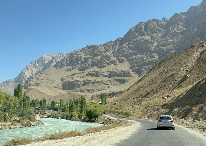 Pamir Highway in Tajikistan