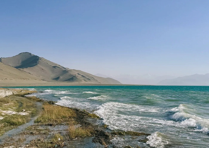 Karakol Lake alongside the Pamir Highway