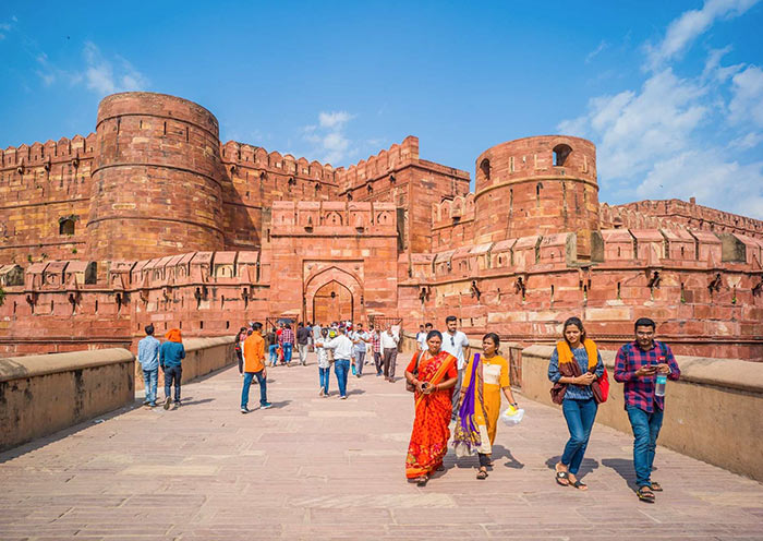 The Agra Fort, also known as Agra's Red Fort The Agra Fort, also known as Agra's Red Fort