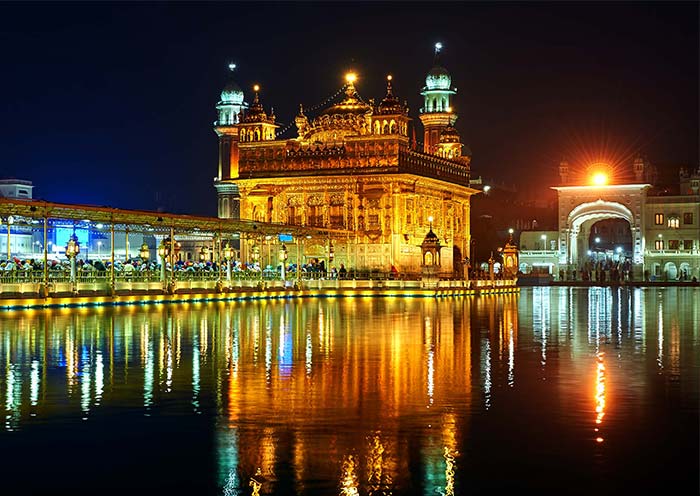 The Golden Temple at night