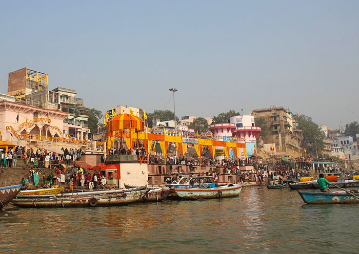 The Ghat for Ganga Aarti Ceremony