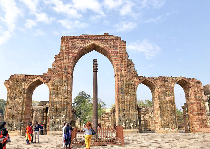 The Qutub Minar complex in New Delhi