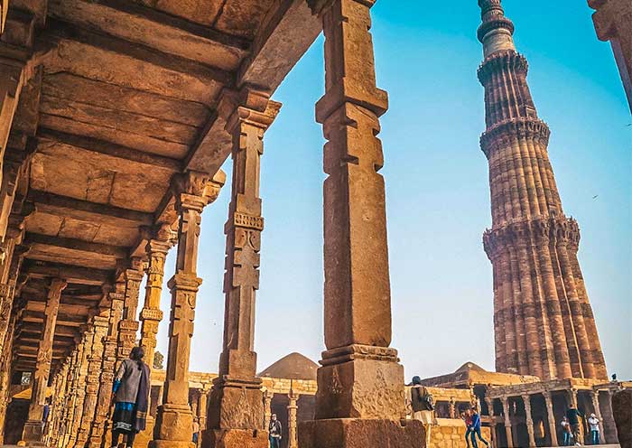 The Qutub Minar is a five-story tower The Qutub Minar is a five-story tower