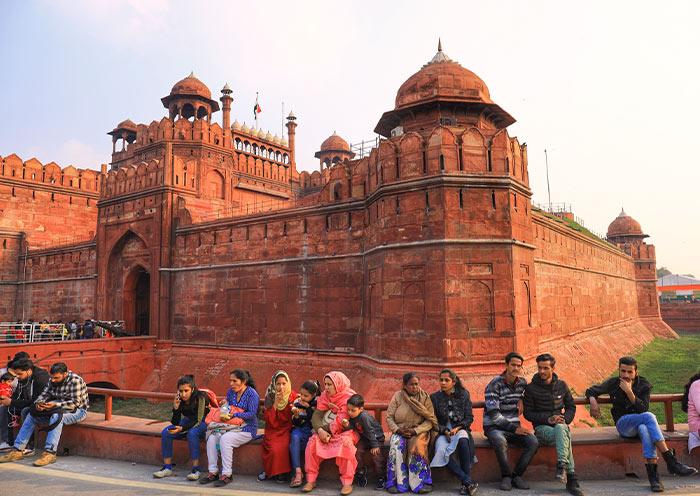 The Red Fort in Old Delhi