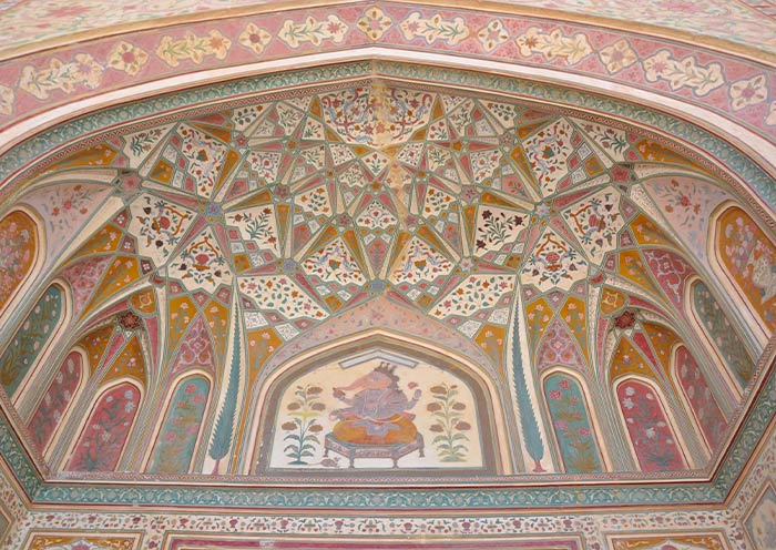  Sheesh Mahal (Mirror Palace) in Amber Fort, Jaipur
