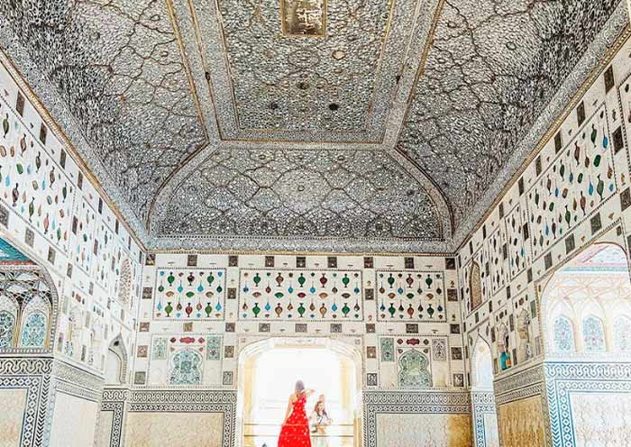 Sheesh Mahal (Mirror Palace) at Amber Fort, Jaipur