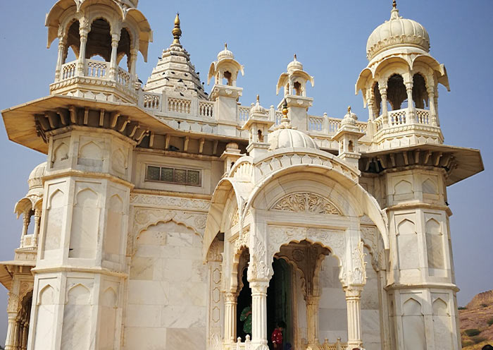 Jaswant Thada is a white marble cenotaph Jaswant Thada is a white marble cenotaph
