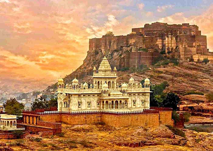 Mehrangarh Fort, known for its imposing architecture