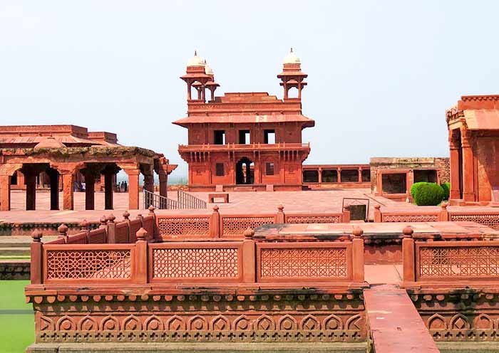 The royal palace complex in Fatehpur Sikri The royal palace complex in Fatehpur Sikri