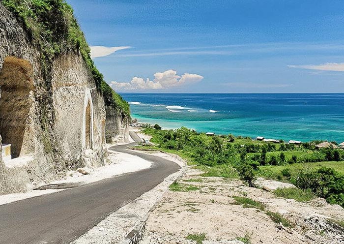 Scenic Cliffside Roads, Bali Scenic Cliffside Roads, Bali