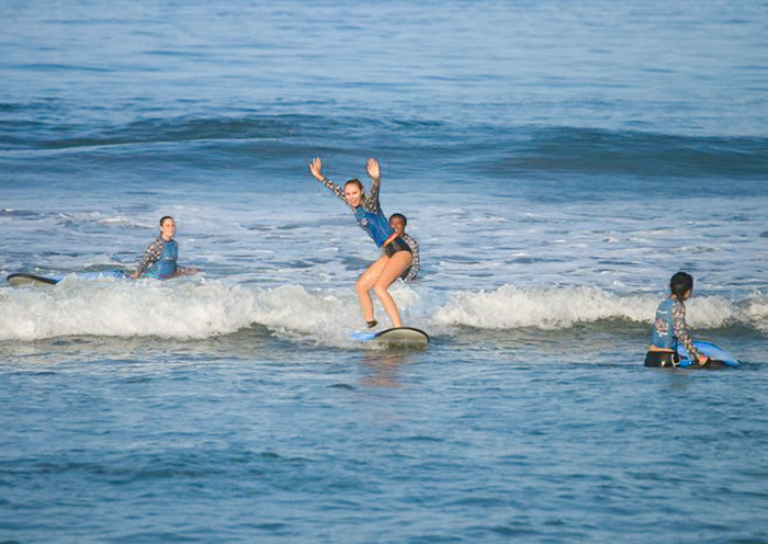 Surfing on Kuta Beach, Bali