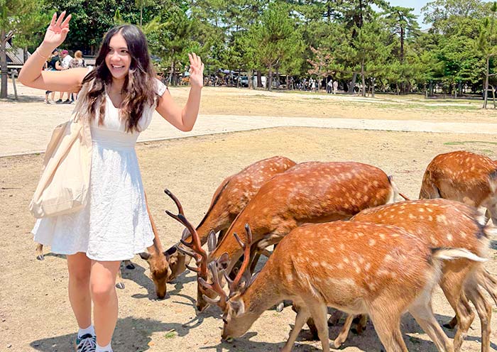 Our Guests in Nara, Japan