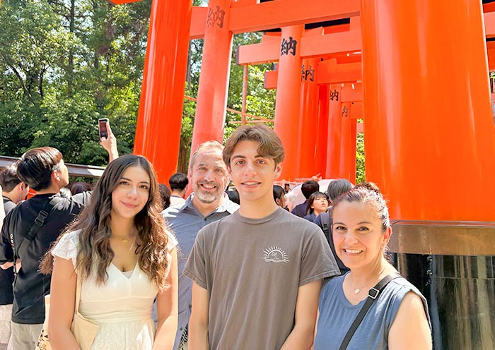 Our Guests in Fushimi Inari Taisha Shrine