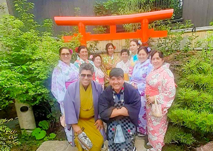 Our Guest Wearing Traditional Japanese Costume