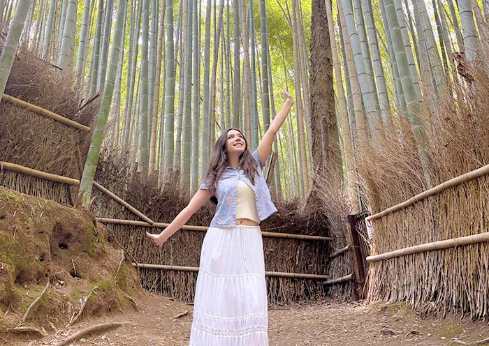 Our Guests in Arashiyama Bamboo Grove