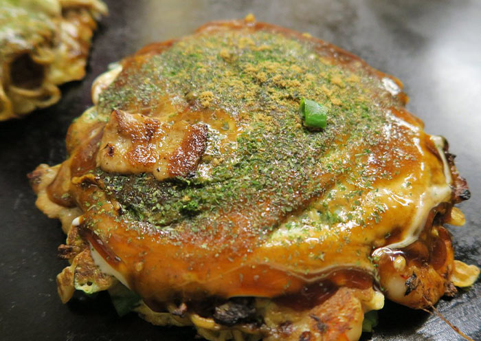 Okonomiyaki Pancake with Amazing Toppings 